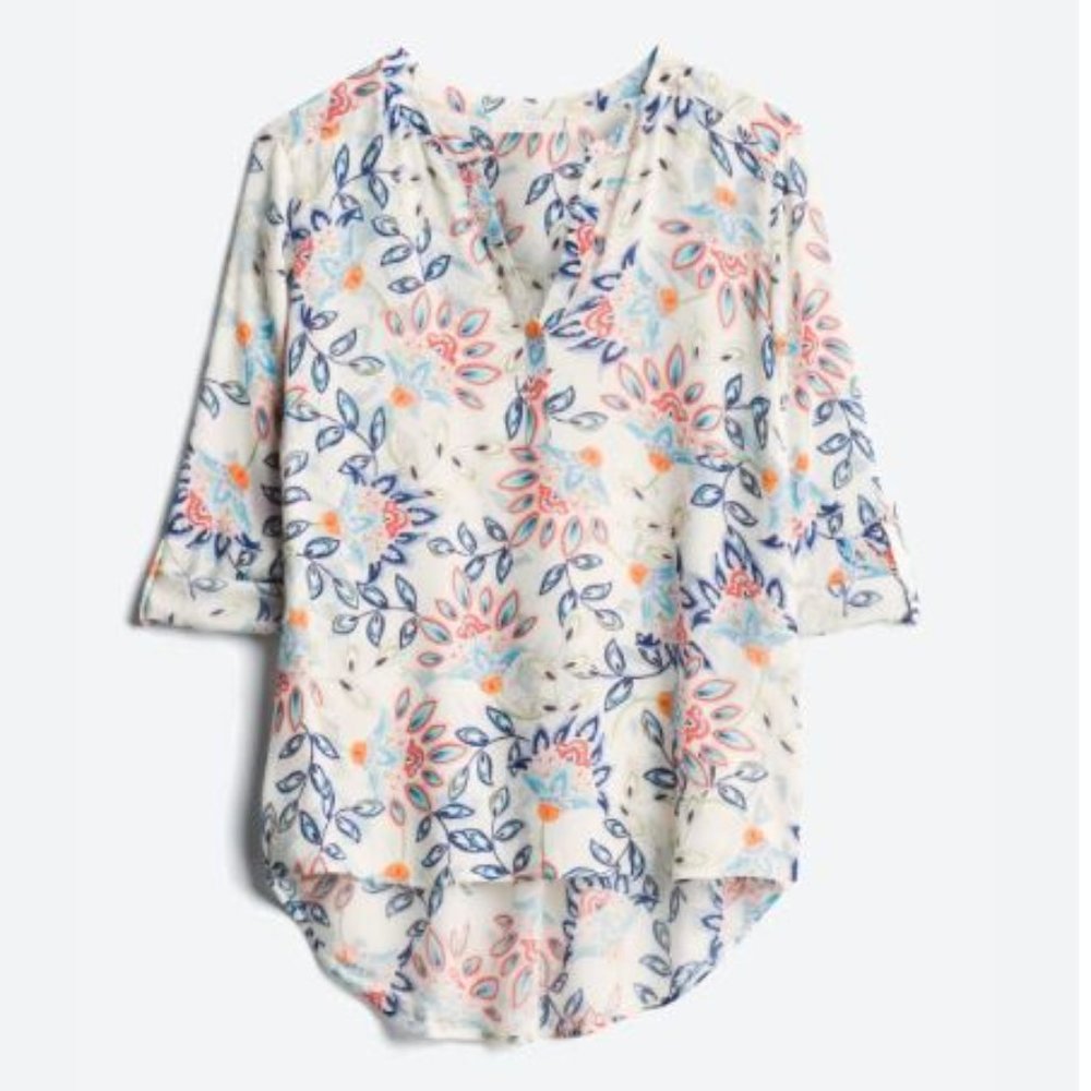 Split Neck Top